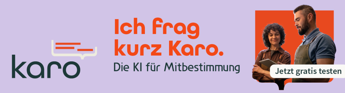 Karo - Die KI für Mitbestimmung Banner